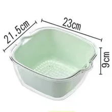 Vegetal Lavagem Cesta , Camada Dupla Animal De Estimação Transparente Drenagem Cesta , Doméstico Cozinha Vegetal Cesta , Fruta Bandeja , Multifuncional Fruta Lavagem Filtro Bacia