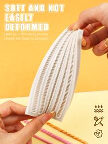 1入組DIY矽膠簡約風螺旋設計矽膠模具DIY - 灰色 - 查看 3