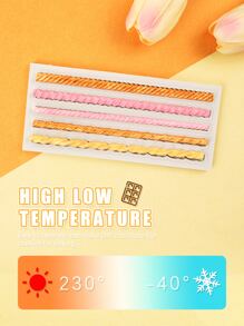 1入組DIY矽膠簡約風螺旋設計矽膠模具DIY - 灰色 - 查看 2