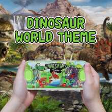 Handheld Water Games, 4 Packs Dinosaur Theme Water Toss Ring Game Aqua Toy Water Ring Game For Kids