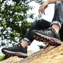 男士夏天防滑防水耐磨攀登戶外登山鞋