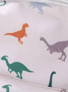 Kids Cartoon Dinosaur Pattern Classic Backpack Cute Adjustable Strap Book-Bag