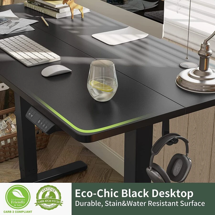 FEZIBO Electric Standing Desk, 55 x 24 Inches Height Adjustable Table