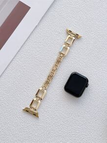 Vàng Hợp kim Dây đeo Giải trí Xu hướng: Cắt giảm Hình học Đồng hồ đeo tay , Tương thích với Apple Watch - Vàng - Xem 3