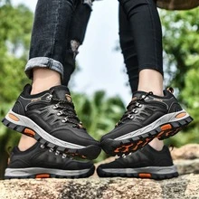 男士夏天防滑防水耐磨攀登戶外登山鞋
