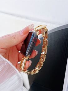 Vàng Hợp kim Dây đeo Giải trí Xu hướng: Cắt giảm Hình học Đồng hồ đeo tay , Tương thích với Apple Watch - Vàng - Xem 4