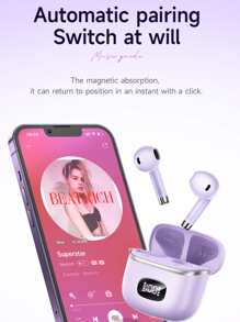 In-ear (Insert) Wireless Earbuds - Purple - View 10