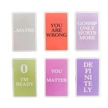 100PCS The Hermit Tarot Messages Oracle Cards English Read Fate Board Game Tarot Playing Card Deck Game Entertainment,Tarot,Tarot Cards,Playing Cards Bulk,Oracle Card,The Hermit Tarot,Oracle Cards Deck - White - View 6