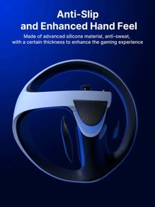 JSAUX 2Pack Anti-Slip Silicone Pad for PS VR2 Sense Controller, Accessories for Enhancing the Game Experience, No Tools No Glue Residue, Compatible with PSVR2 Controller LR/LR1/LR2 Buttons - màu đen - Xem 2