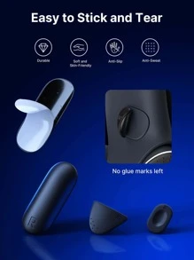 JSAUX 2Pack Anti-Slip Silicone Pad for PS VR2 Sense Controller, Accessories for Enhancing the Game Experience, No Tools No Glue Residue, Compatible with PSVR2 Controller LR/LR1/LR2 Buttons - màu đen - Xem 4