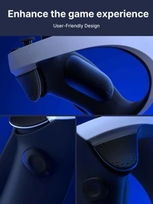 JSAUX 2Pack Anti-Slip Silicone Pad for PS VR2 Sense Controller, Accessories for Enhancing the Game Experience, No Tools No Glue Residue, Compatible with PSVR2 Controller LR/LR1/LR2 Buttons - màu đen - Xem 3