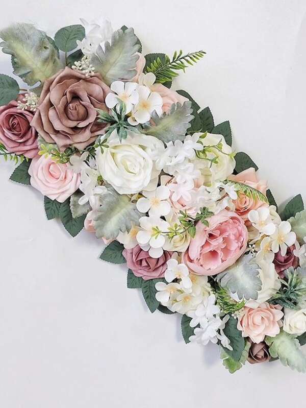 2Pcs/Kit Flower Table Row For Wedding Artificial Table Flower