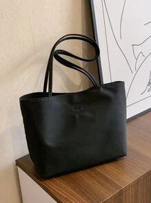 Bolsos tote de mujer Liso - Negro - Ver 1