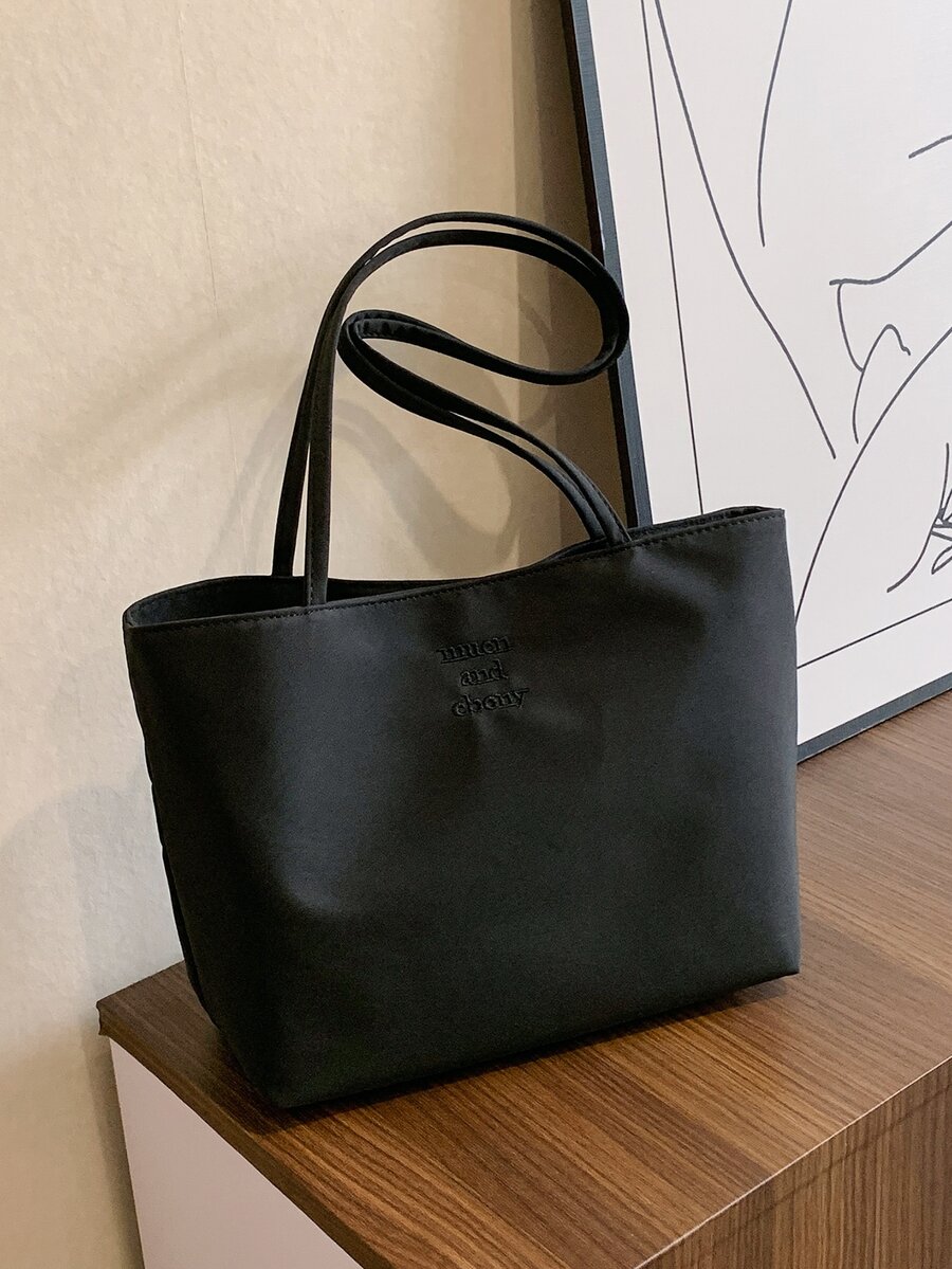 Bolsos tote de mujer Liso - Negro - Ver 1