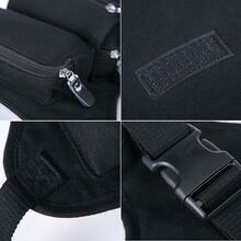 男士腰腰包腿袋適用於摩托車騎士爬戶外運動男性腰包 - 黑色 - 查看 7