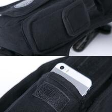 男士腰腰包腿袋適用於摩托車騎士爬戶外運動男性腰包 - 黑色 - 查看 6