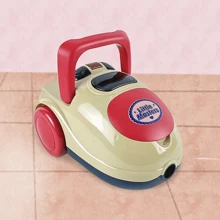 吸塵器適用於兒童,假裝和玩真空玩具適用於兒童,電動家用家用電器適用於清潔,教育性禮物適用於男孩和女孩,屋清除遊戲 - 米色 - 查看 4