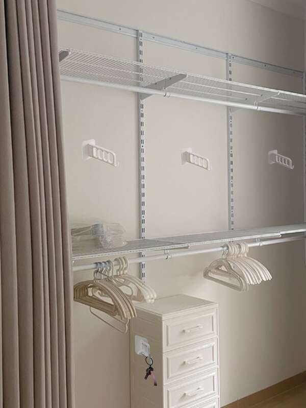 1pc Open Closet Storage Hanging Coat Rack