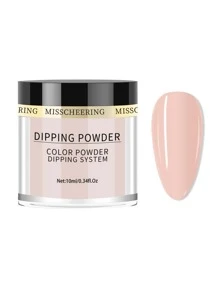 Misscheering 指甲藝術素色浸泡粉1入，水晶粉指甲飾品，精細粉指甲裝飾，適用於女性或女孩日常指甲藝術DIY造型 - 淺粉色 - 查看 4