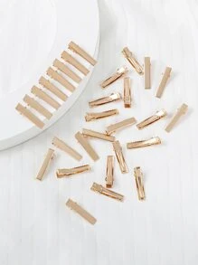 30个金色金属鳄鱼夹，适用于DIY手工制作、休闲发饰、发爪、发夹、发卡、发饰、发卡 - 金色 - 查看 3