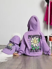 PETSIN 1 件宠物印花运动衫 - 舒适柔软，适合秋季、冬季和早春；非常适合日常时尚、室内休闲、户外散步、家庭出游、季节性活动、节日庆典和可爱的照片拍摄；采用俏皮的宠物印花，提供温暖和有趣的风格。 - 彩色 - 查看 8