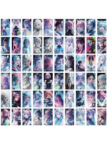 60pcs/set Punk Style Girl Stickers - Multicolor - View 1