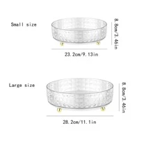 1 pieza 360 grados giratorio condimento Estante con Aceite , sal , salsa , almacenamiento , cocina Organizador - transparente - Ver 4