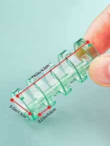 1pc 5-ring Loose-leaf Binder Keyring Spiral Binding Bar With Plastic Coating For Diy Notebook, File Folder, Paper Clasp - Purple - View 2