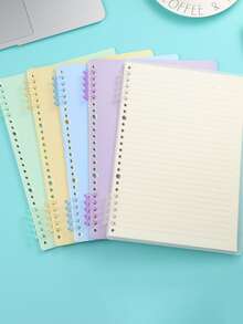 1pc 5-ring Loose-leaf Binder Keyring Spiral Binding Bar With Plastic Coating For Diy Notebook, File Folder, Paper Clasp - Purple - View 9