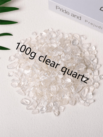 100g Natural White Crystal Gravel, Asymmetric King Crystal Original Stone With The Ability Of Reabsorbing Negative Energy