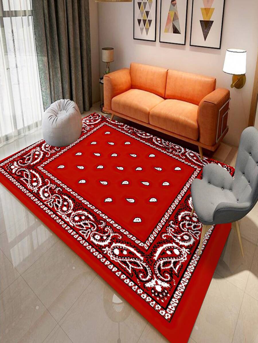 1pc Anti-slip Laundry Room Kitchen Mat, Modern Polyester Indoor Outdoor Runner Rug, Living Room Bathroom Entryway Decor Carpet