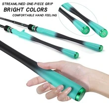 Sougayilang 鱼竿 1.8 米旋转/抛竿 碳纤维 4 节 4-10 磅鱼竿 适用于淡水钓鱼竿 - 綠色 - 查看 5