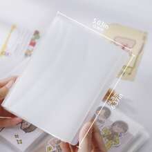 1 gói 40 tờ/80 trang A6 Sổ lưu trữ nhãn dán, Album ảnh trong suốt di động, Hộp lưu trữ thư mục ảnh thu thập Đồ dùng học tập Quay lại trường - Trong sáng - Xem 3