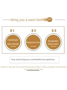 1pair Women's Thickened Winter Fleece Knee-high Socks In Red, Warm Black Long Socks - Red - View 3