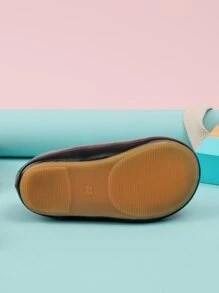 2023 Solid Color Outdoor Shoes For Infants With Built-In Elastic Massage Insoles - Black - View 6