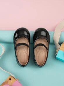 2023 Solid Color Outdoor Shoes For Infants With Built-In Elastic Massage Insoles - Black - View 4