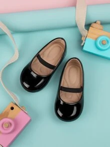 2023 Solid Color Outdoor Shoes For Infants With Built-In Elastic Massage Insoles - Black - View 3