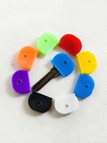 10 chiếc vỏ chìa khóa silicon nhiều màu sắc có móc khóa đàn hồi, mũ nhận dạng chìa khóa, phụ kiện xe hơi thông thường, túi xách, ba lô cho trường học, dây đeo túi Y2k dễ thương theo phong cách Goth có ngăn đựng thẻ, phụ kiện xe hơi, túi xách, ý tưởng quà tặng cho giáo viên, bạn bè, chị gái - Nhiều màu - Xem 4