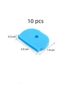 10 chiếc vỏ chìa khóa silicon nhiều màu sắc có móc khóa đàn hồi, mũ nhận dạng chìa khóa, phụ kiện xe hơi thông thường, túi xách, ba lô cho trường học, dây đeo túi Y2k dễ thương theo phong cách Goth có ngăn đựng thẻ, phụ kiện xe hơi, túi xách, ý tưởng quà tặng cho giáo viên, bạn bè, chị gái - Nhiều màu - Xem 2