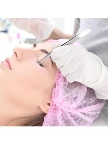 HMQ beauty 50pcs Disposable Grafting Eyelash Cap - Pink - View 3