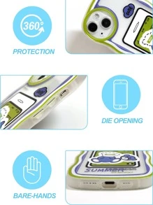 Coque de téléphone avec motif ours de bande dessinée - Multicolore - Voir 4