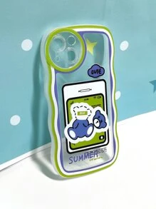 Coque de téléphone avec motif ours de bande dessinée - Multicolore - Voir 3