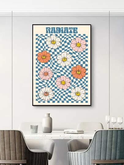 花朵圖案無框畫