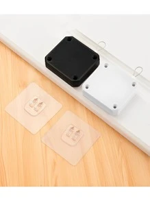 1/2/4入組自粘式繩索門閂，家用門關裝置 - 白色 - 查看 4