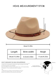 1入組中性咖啡腰帶Y2K風格,輕便,時尚,多用途帽適用於戶外休閒活動 - 卡其色 - 查看 5