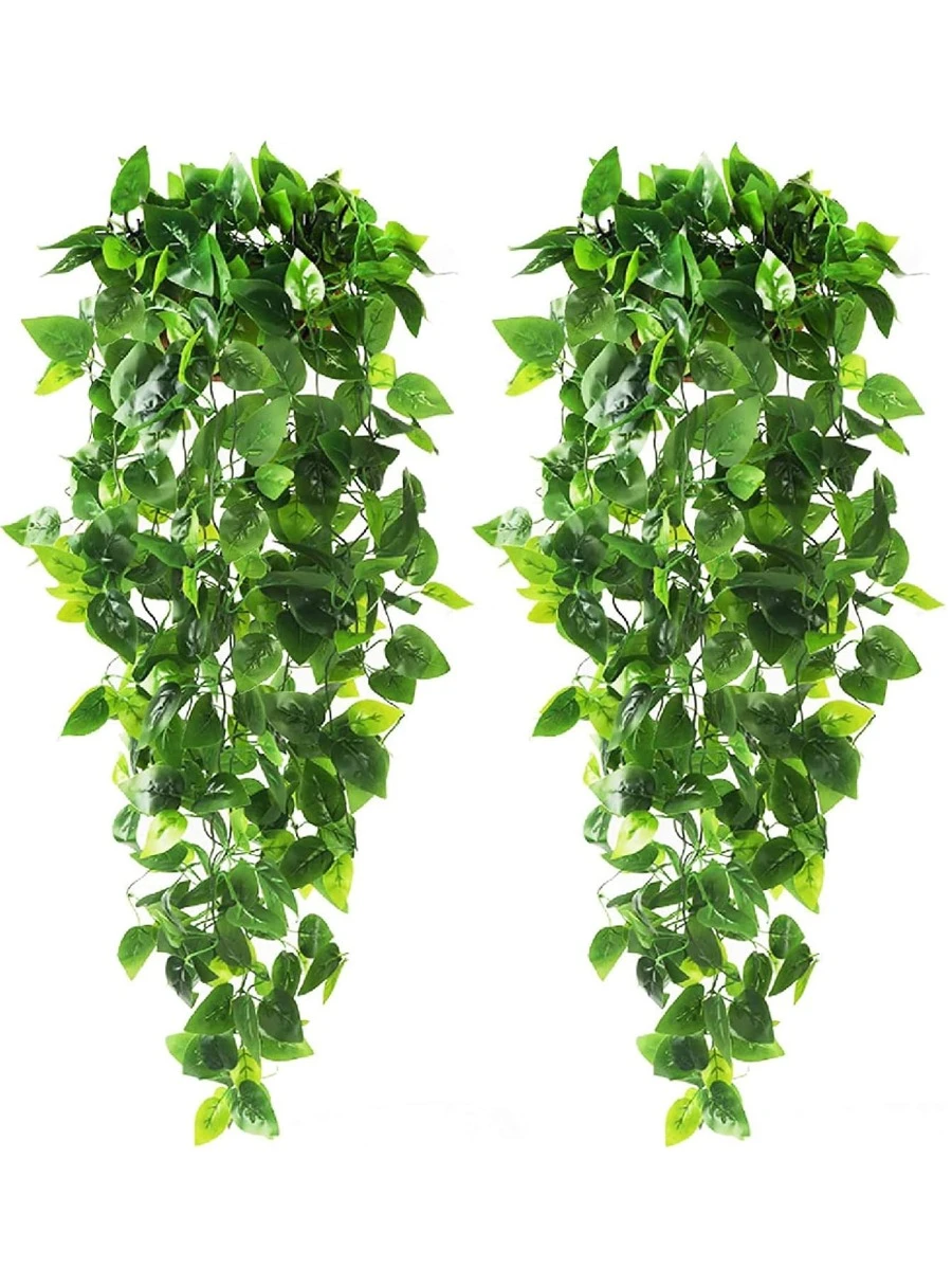 1pc/2pcs Artificial Hanging Plants Fake Ivy Vine Fake Ivy Leaves For Wall House Room Patio Indoor Outdoor Home Shelf Office Decor, Valentine Day, Gift Gifts Birthday Graduation