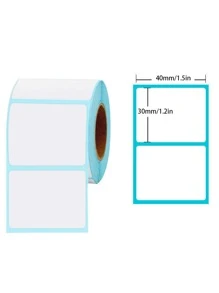 1roll Plain Label Sticker, Minimalist Multifunction Label Sticker For Student - Multicolor - View 1