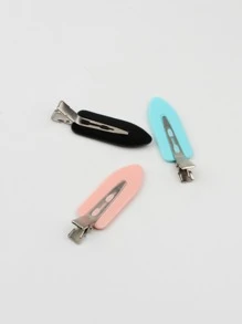 1 件 4 件套发夹套装，适合女孩和女士的无痕发夹，适合稀疏头发和浓密头发的甜美发夹（鳄鱼形）