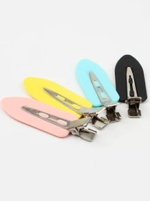 1 件 4 件套发夹套装，适合女孩和女士的无痕发夹，适合稀疏头发和浓密头发的甜美发夹（鳄鱼形）