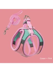 Khai thác và khai thác thú cưng lưới màu hồng thoáng khí - Hồng - Xem 2